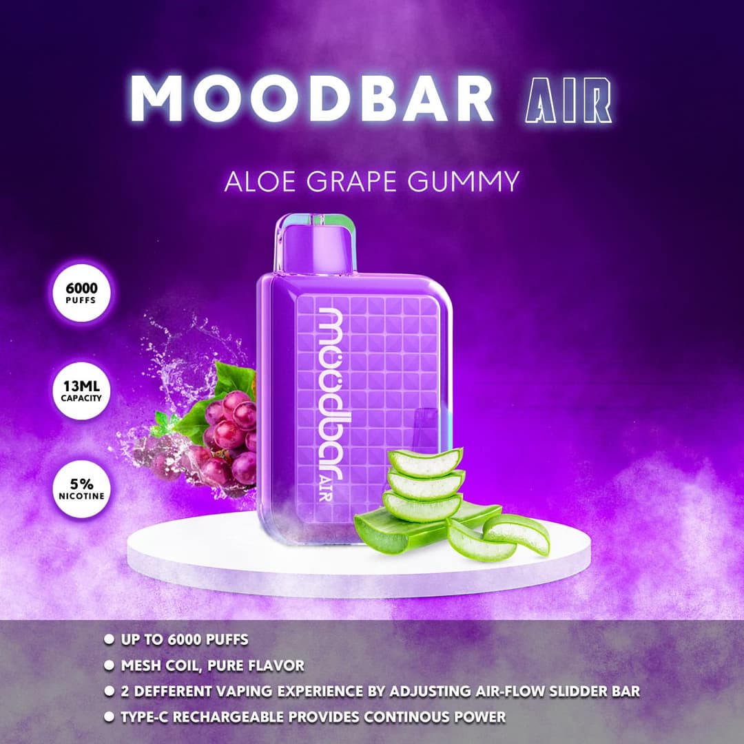 MOODBAR AIR ALOE GRAPE GUMMY