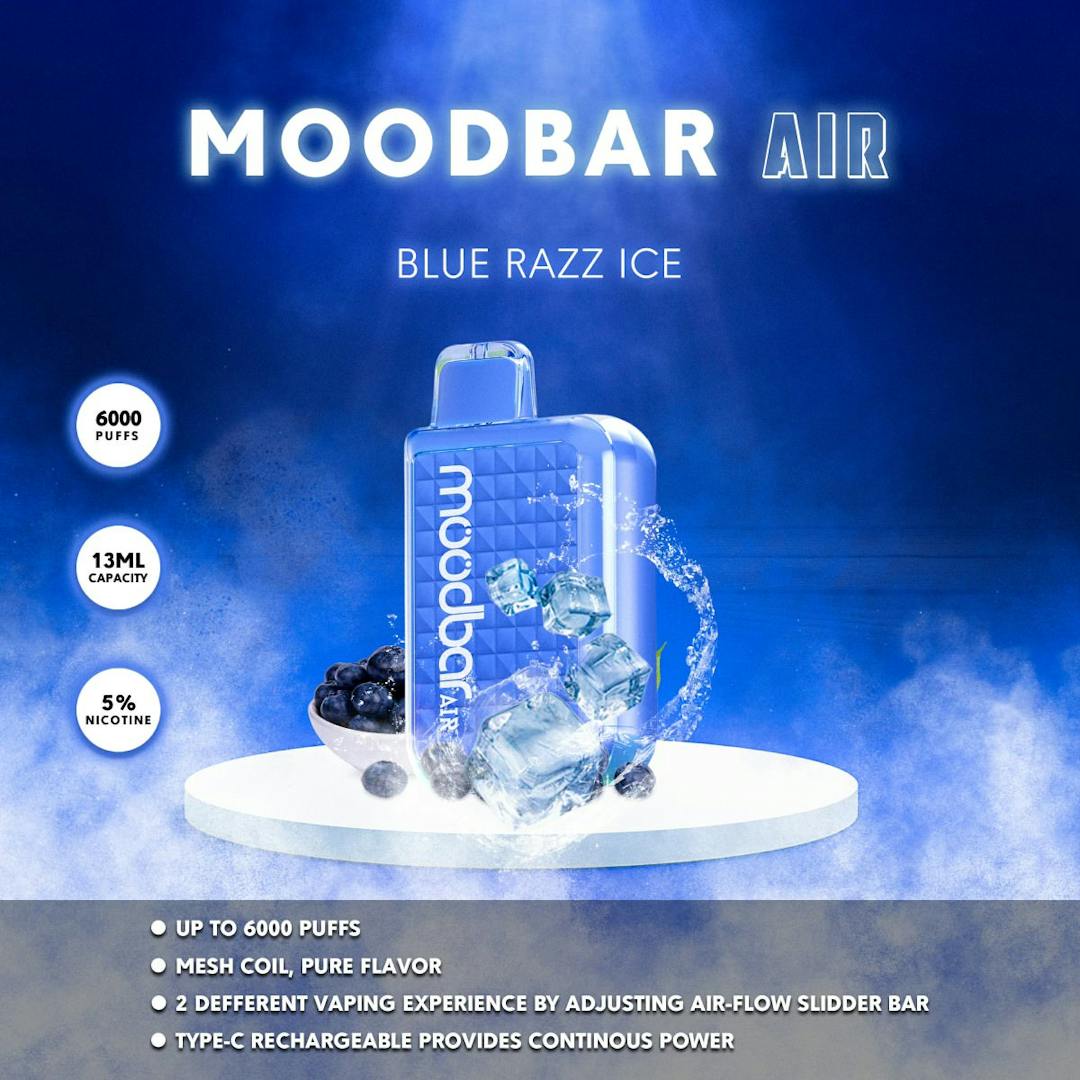 MOODBAR AIR BLUE RAZZ ICE