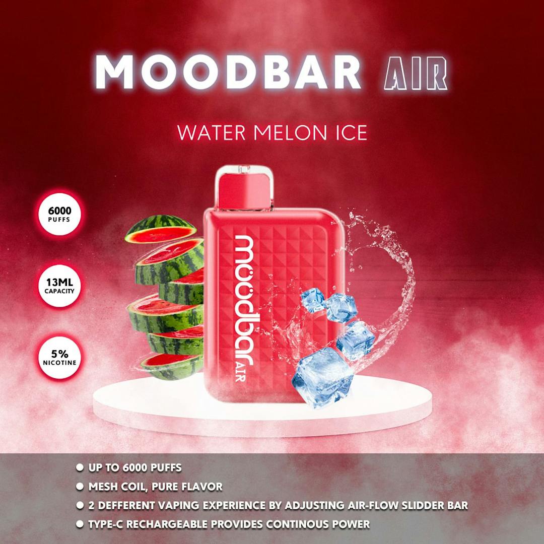 MOODBAR AIR WATER MELON ICE