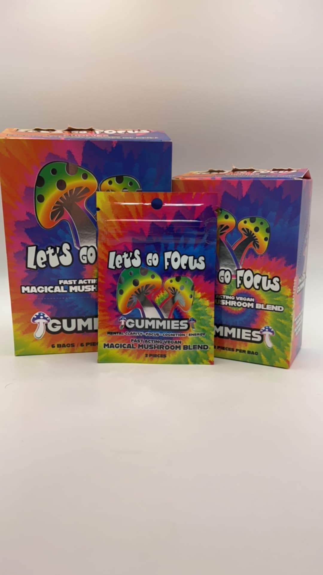 Lets Go Focus Mushroom Gummies 6pk